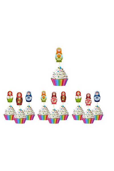 Big Party Toothpick Matryoshka 10pcs
