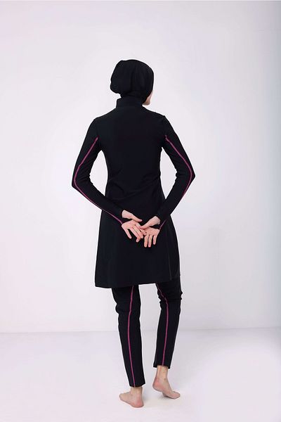 TESMAY Hijab Μαγιό Lycra Σετ 4 Πλήρως Καλυμμένο Μαγιό Hijab Αδιάβροχο