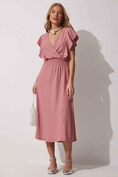 Happiness İstanbul Kleid - Rosa - A-Linie