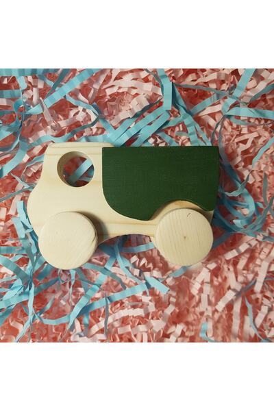 websunday لعبة خشبية مصنوعة يدويًا على شكل شاحنة ذات عجلات صديقة للبيئة