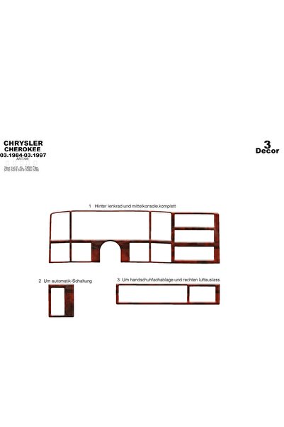 meriç cockpit design ميريتش ®   كرايسلر شيروكي توربيدو أمامي مطلي أسود لامع 3...