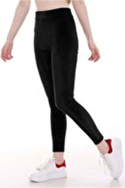 İklim Black Velvet Lycra Women's Leggings - Winter