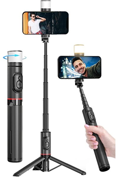 Asfal Taşınabilir, 3 Renk Işıklı Uzaktan Kumandalı 76 Cm Tripod, Özçekim Ve S...