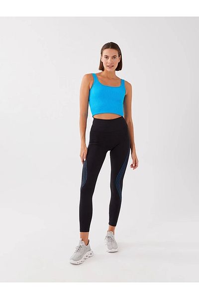 LC Waikiki Jambiere sport pentru damă cu dungi Lcw Active cu talie elastică