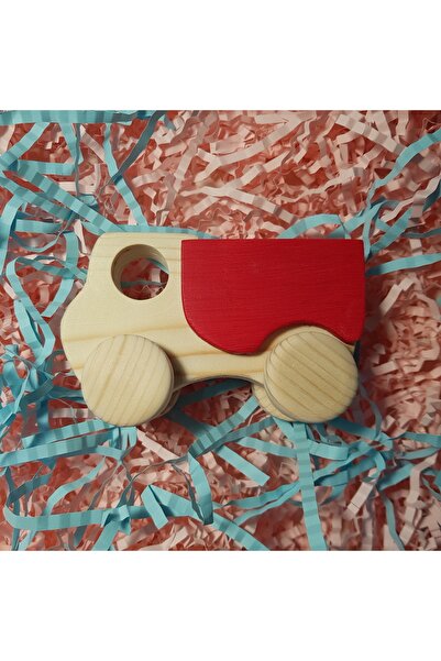 websunday لعبة شاحنة خشبية مصنوعة يدويًا، صديقة للبيئة، تعليمية، خشبية طبيعية...