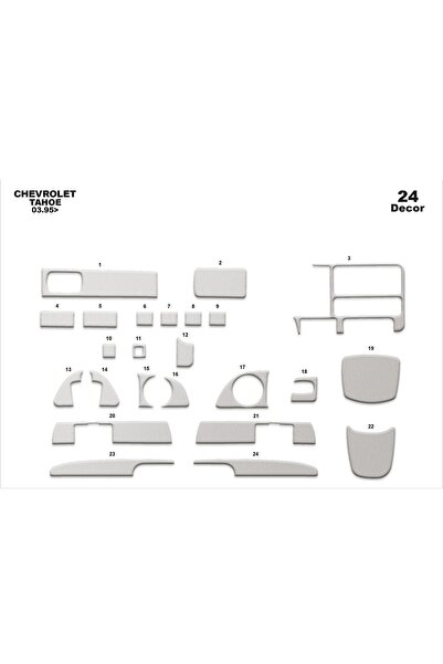 meriç cockpit design ميريتش ®   شيفروليه تاهو أمامي توربيدو مطلي ألومنيوم 24 ...