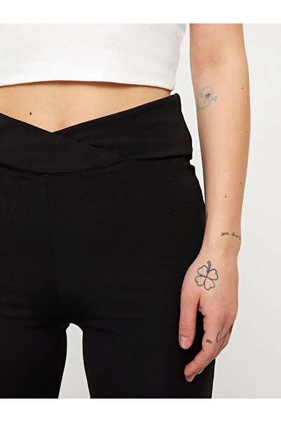 LC Waikiki Beli Lastikli Düz Ispanyol Paça Kadın Tayt Pantolon