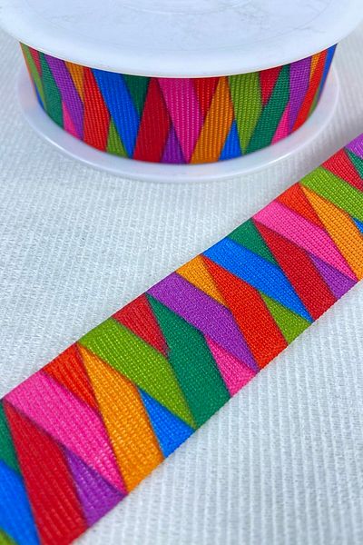 Hobigram Πολύχρωμο σταυρός συσκευασία δώρου Grosgrain κορδέλα 1 μέτρο η τιμή είναι – κορδέλα, κομψό σχέδιο – Kurd