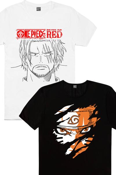 ROCKANDROLL تي شيرت رجالي باللون الأبيض ذو الندبة، هارد ناروتو، مجموعة صديقة ...