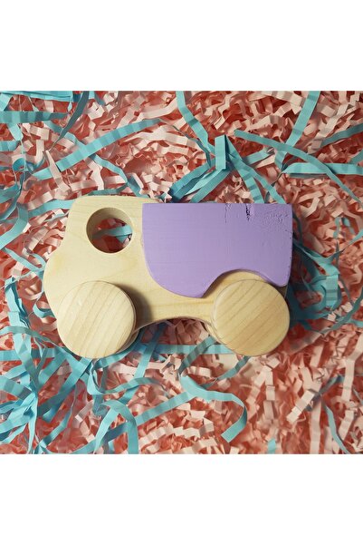 websunday El Yapımı Ahşap Oyuncak Tekerlekli Kamyon Çevre Dostu, Eğitici,doğa...