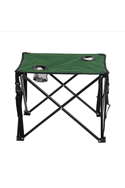 BAM BAM TİCARET Katlanır Kamp Masası 47 Cm Yeşil