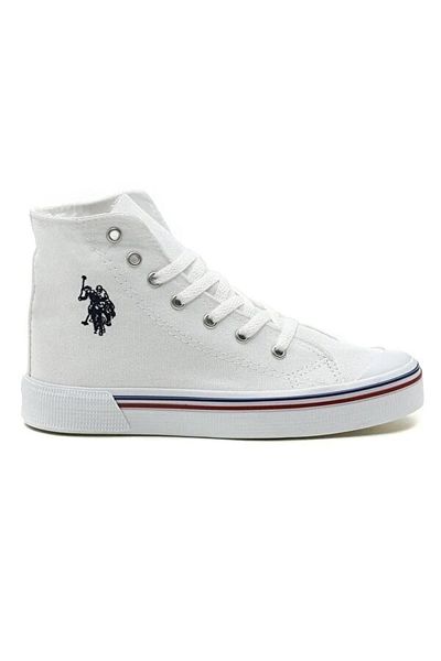 U.S. Polo Assn. Tenis alb cu talpă de piscină pentru femei