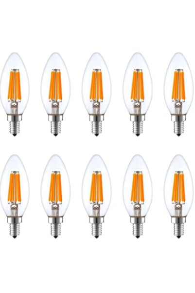 Heka 10'lu Led Filament Rustik Ampul 6w E14 3000k (sarı Işık)