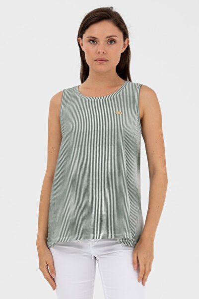 U.S. Polo Assn. Tricou cu bretele și decolteu tip crewneck