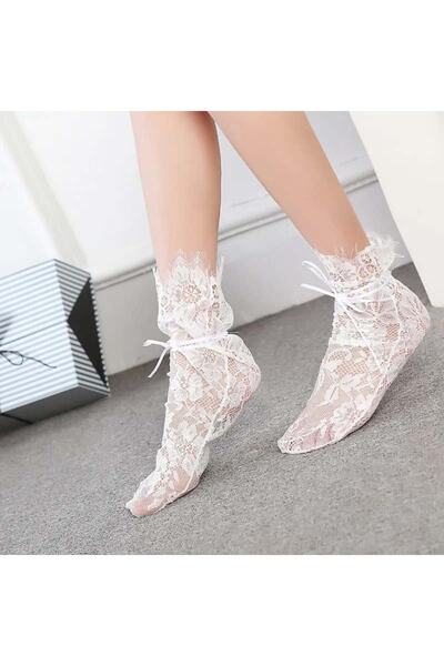 ŞAHPERA BUTİK Zarina Дизайн Мереживні панчохи