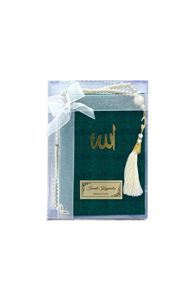 Mutluluk Atölyem Lüks Kutulu Inci Tesbihli Kadife Yasin Cüzü Kitabı Mevlüt Ku...