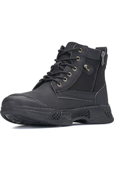 Aleza Shoes Ανδρικές δερμάτινες μαύρες μπότες