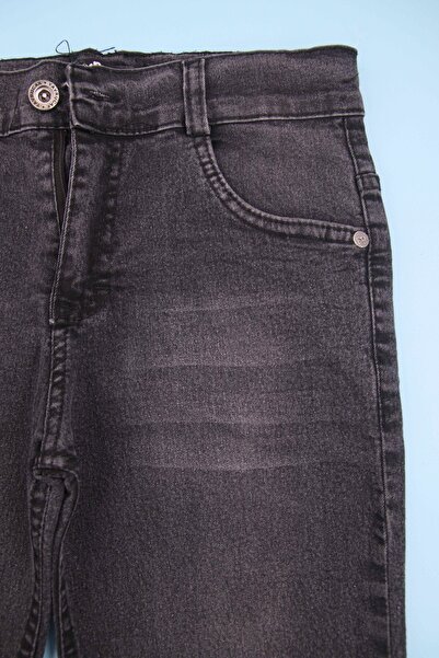 Lindakids Likralı Belden Ayarlamalı Slim Fit Füme Erkek Çocuk Tarz Kot Pantalon