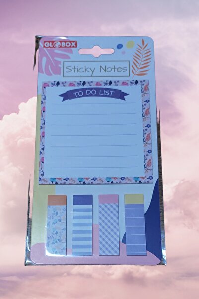 SEYFİKİRTASİYE To Do List Sticky Notes Yapışkanlı Not Kağıdı Seti Desenli