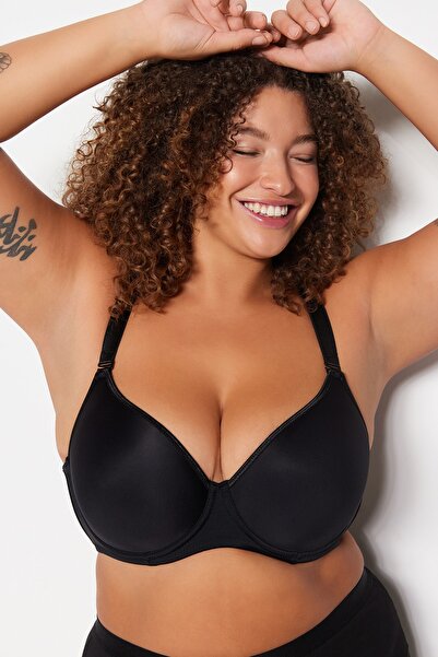 Trendyol Curve Μαύρο Σουτιέν Balconette Underwire TBBSS23CW00014