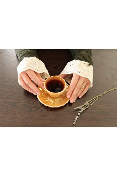 SHERLOCK HOME Pamuklu Fisto Kolluk Krem