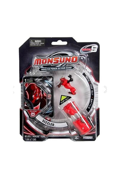 GIOCHI PREZIOSI Monsuno, Licensed Sizzler Figure, Launch Capsule and Game Card