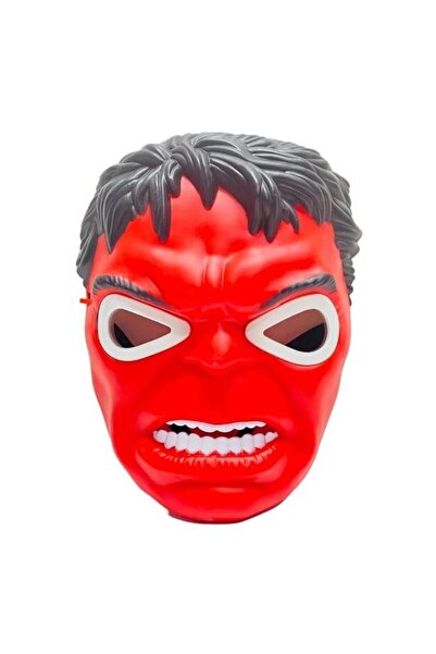Family Toys Hulk Işıklı Kırmızı Maske Çocuk Eğitici Oyuncaklar