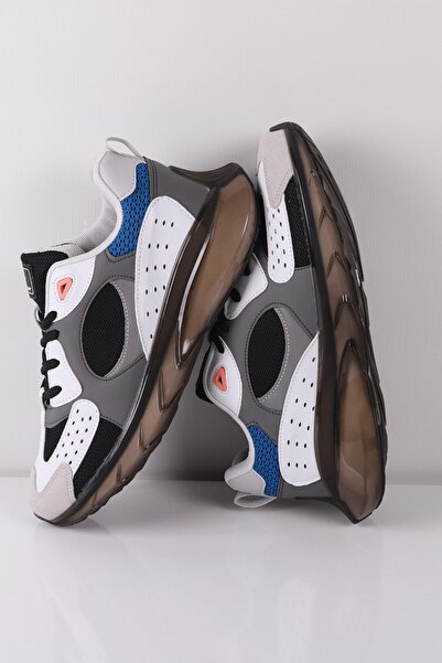 DUNLOP 2234 Siyah Beyaz Mix Şeffaf Taban Spor Ayakkabı