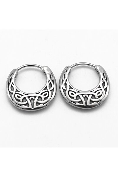 Viking Tribal Desen Işleme Vintage Damla Model Geçirmeli Motorcu Butik 316l Ç...