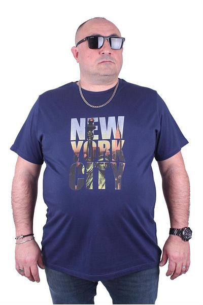 MocGrande Tricou cu decolteu mare New York City 23125 Marin