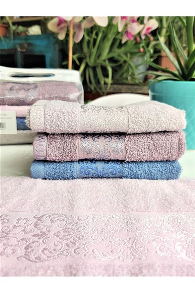 Z&N STYLE Комплект кухненски и ръчни кърпи Boucle Jacquard Dowry 30x50 см, 4 части