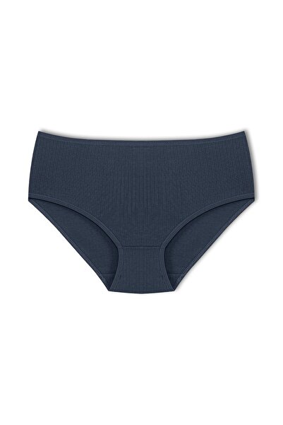 HNX Chiloți din bumbac cu nervuri, 3 bucăți, pentru femei