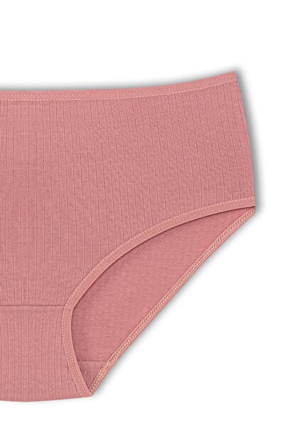 HNX Chiloți din bumbac cu nervuri din 2 bucăți pentru femei de mărime mare