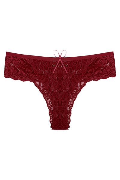 HNX Chiloți de damă cu slip cu talie înaltă din dantelă, 5 piese
