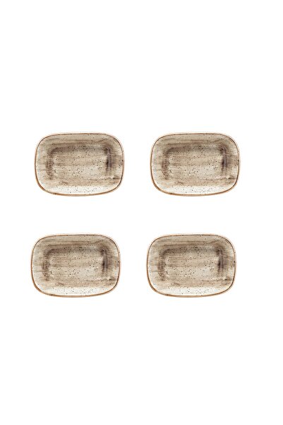 Bonna Terraın Gourmet Dikdörtgen Kayık Tabak 17 Cm (4 Lü)