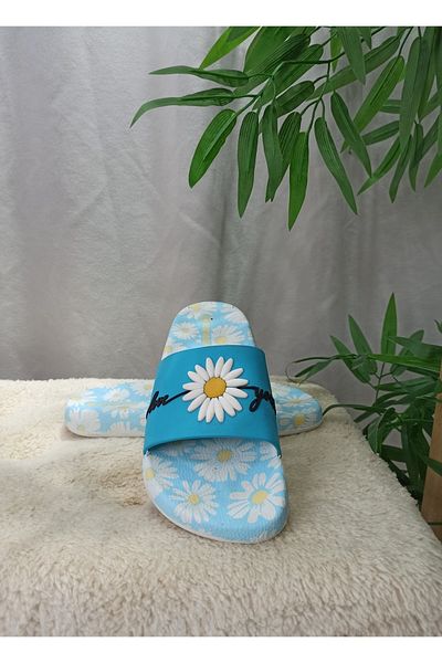 GEZER Daisy Detailed Αντιολισθητική Πλαστική Πισίνα Θάλασσα Μπάνιο Μπαλκόνι Βεράντα Σπίτι και Παντόφλες δρόμου