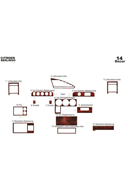 meriç cockpit design ميريتش ®   سيتروين بيرلينجو توربيدو أمامي مطلي بالماهوجن...