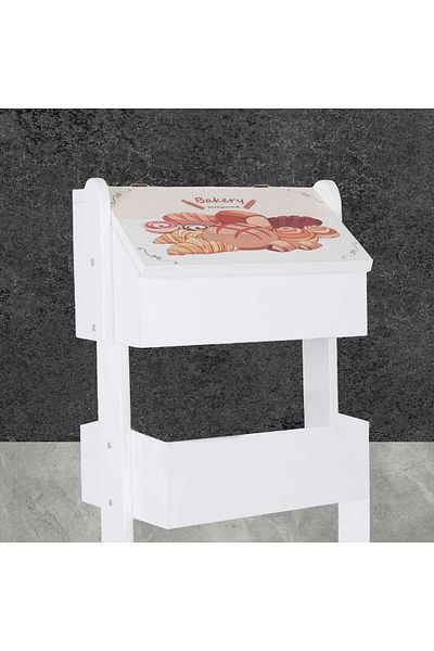 Yedi Home&Decor Two Tiers Wooden Kitchen Shelf System with Bread Cabinet-vegetable cabinet_9029_bakery Background