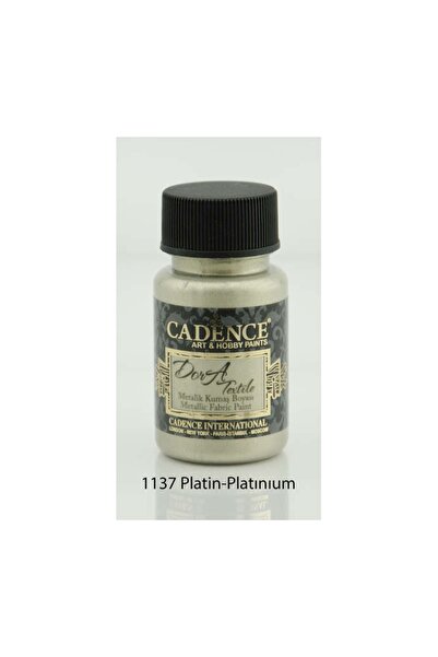 Cadence Textile Metalik Kumaş Boyası 50 Ml. 1137 Platin