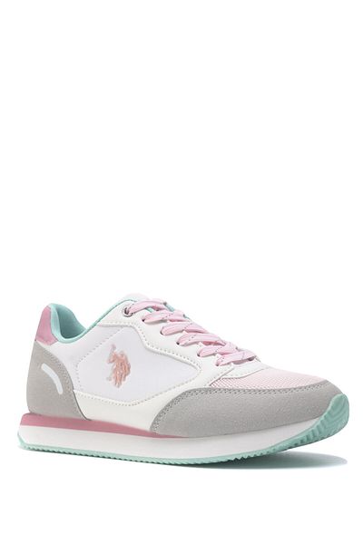 U.S. Polo Assn. A10134105912010101341059 Penna 3Fx U.S. Polo AssnWomen's Sneakers WHITE/PINK
