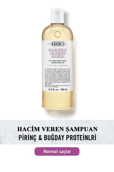 Kiehl's Rice & Wheat Ince Telli Saçlar İçin Hacim veren Şampuan 500 ml