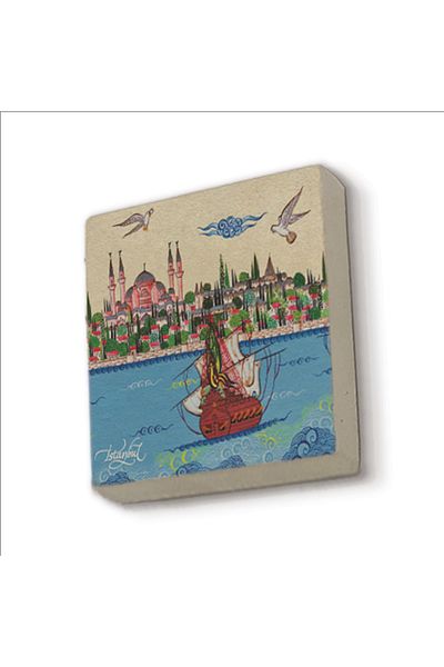 Sadrazam Hagia Sophia Mosque Printed Magnetkrt-008 Refrigerator Ornament
