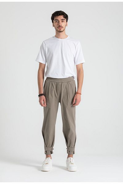 RUBYSTARS Khaki Leg Detail Bohemian Design Jogger Trousers