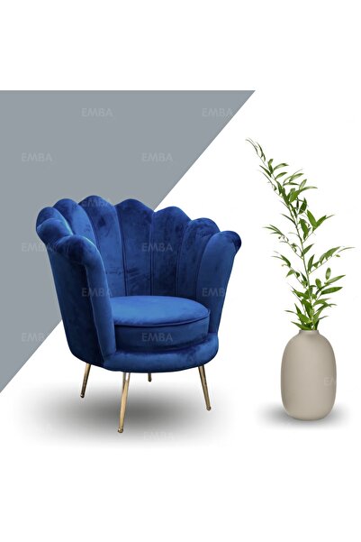 EMBA LUXURY Papatya Istiridye Tekli Berjer ( Lacivert V24 Gold Ayak )