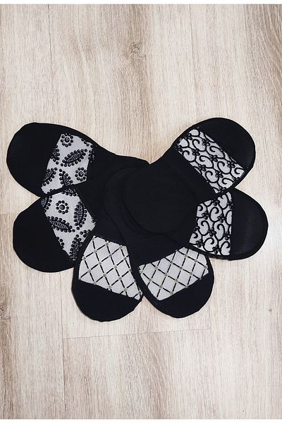 Leement socks Чифт от 6 чорапи с шарка от тюл и балерина