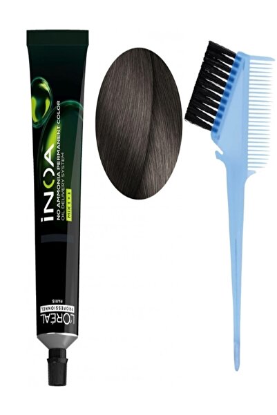 İNOA Orıjınal Yeni Amonyaksız Vegan Saç Boyası 7.1 Kumral Küllü 60gr Boya Fır...