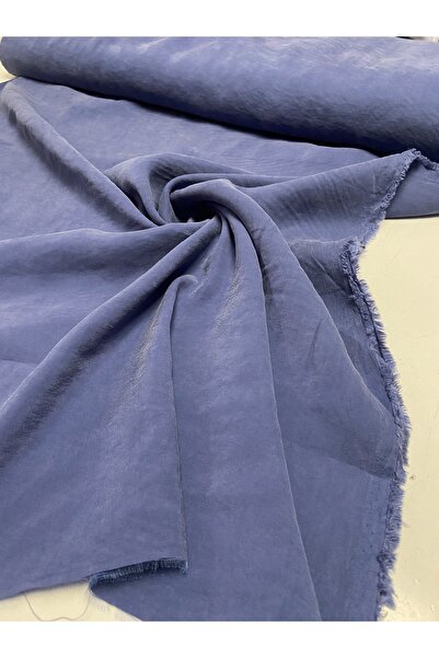 Kumaş sever قماش الكتان الأصلي الأزرق المصقول بتصميم خاص