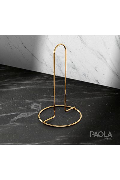 PAOLA HOME Paola Metal Paper Towel Holder Full Steel Upright Towel Napkin Holder Standard And Large Size Roll Napkin Holder