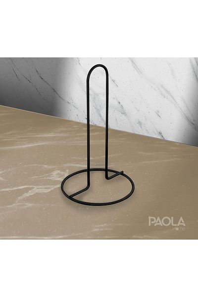 PAOLA HOME Метален държач за хартиени кърпи Paola, изправен, от масивна стомана, стандартен и голям размер, държач за салфетки на ролки