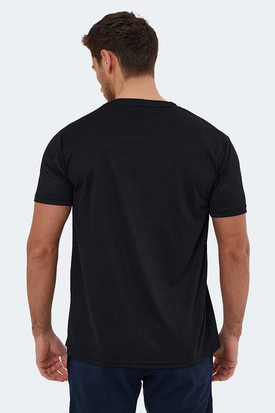 Slazenger Ανδρικό T-shirt Omar Ktn Μαύρο